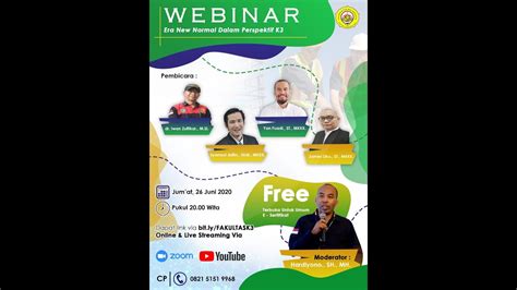 Webinar Dr Iwan Zulfikar M Si Youtube