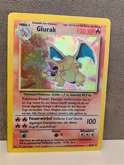 Glurak Holo De Pokemon Base Set Kaufen Auf Ricardo