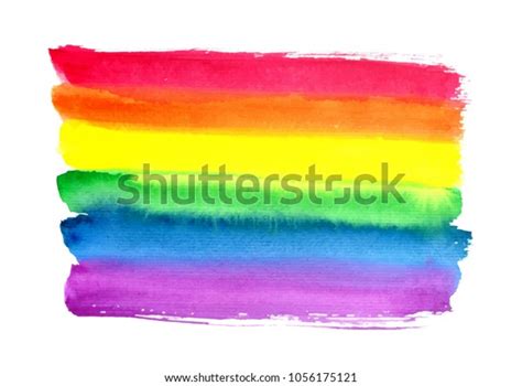 Watercolor Rainbow Abstract Painting Background Hand Stock Vector ...