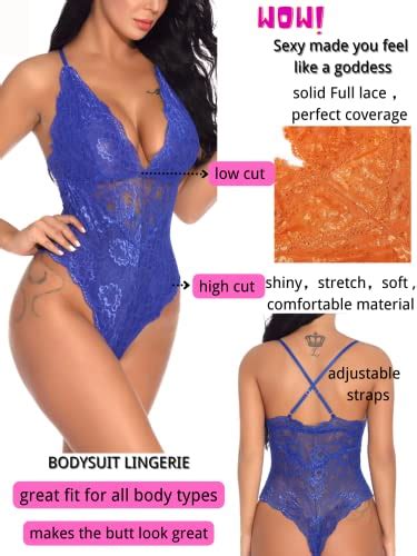 Kaei Shi V Neck See Through Lingerie Floral Lace Sexy Lingerie For