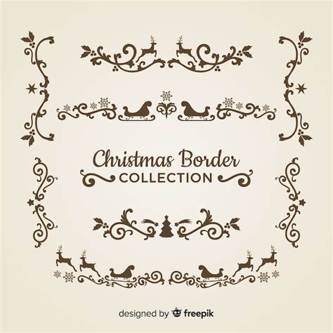 Free Vector | Christmas border