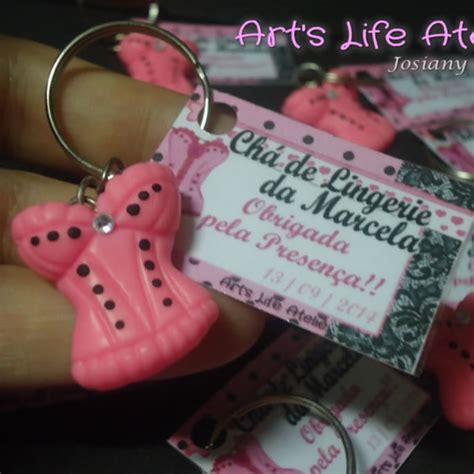 Lembrancinha Chá de Lingerie Biscuit Chaveiro Elo7