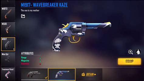 Gun Skin M Wavebreaker Kaze Ff Gratis Di Bonus Top Up Spin