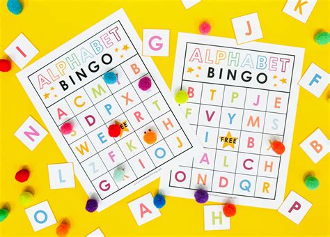 Printable Alphabet Bingo Cards