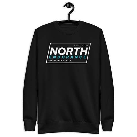 Full Patch Unisex Premium Sweatshirt Black — North Endurance