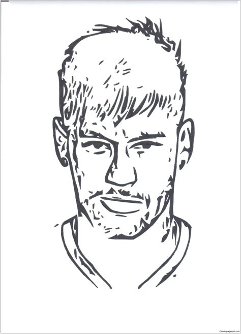 Desenho De Neymar Para Colorir Braincp