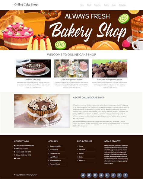 Free Source Code Documentation For Online Cake Shop Python Django Mysql