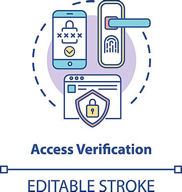 Access Verification Concept Icon Circle Authorization Authentication