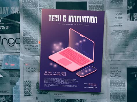 tech poster  sveta danilenko  dribbble