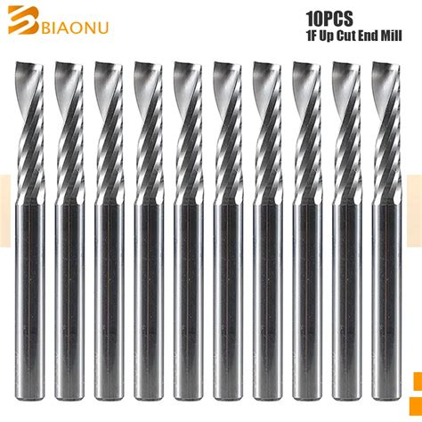 Biaonu Carbide Wood End Mills Tools 10Pcs Lot 3 175 4 6 8 10 12mm Up