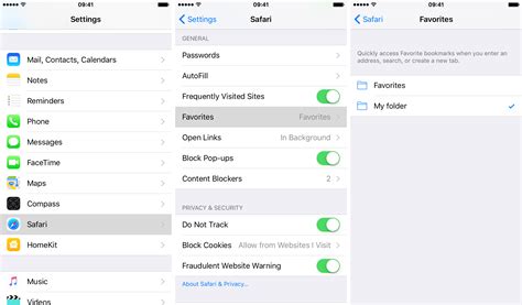 How To Choose Where Favorites Are Saved In Safari