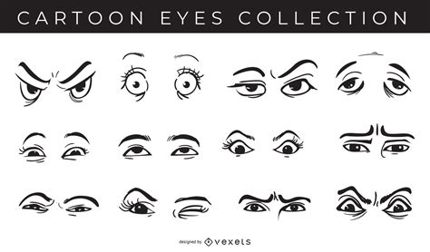 Cartoon Eyes Collection Pack Vector Download