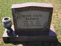 Bessie Elizabeth Evans Barron 1912 1995 Mémorial Find a Grave