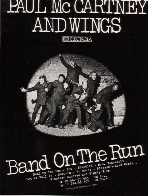 Paul Mccartney Wings Band On The Run Album Advert Paul