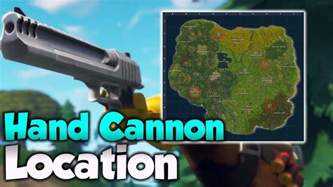 Where To Find Legendary Hand Cannon Fortnite Battle Royale Hand Cannon Locations Youtube