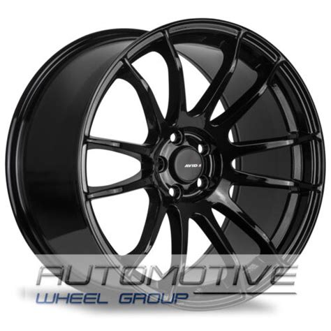 Avid1 Av20 Rims 17x8 35 5x1143 Gloss Black Set Of 4 Ebay