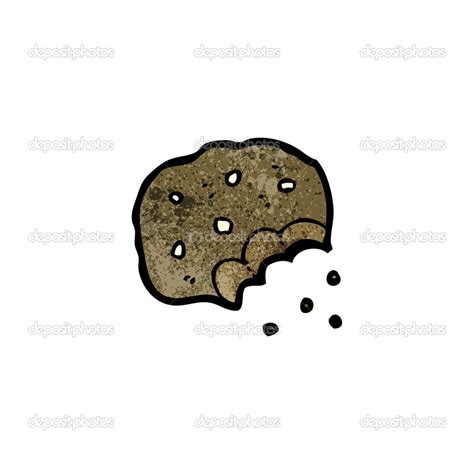 Bitten cookie cartoon Stock Illustration by ©lineartestpilot #21528077