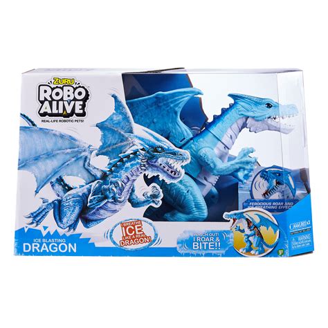 Buy Robo Alive Roaring Ice Dragon Battery Powered Robotic Toy By Zuru