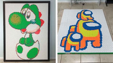 Talented Guy Creates Portraits Using Rubik S Cubes Youtube