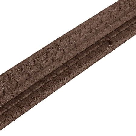 GroundSmart Brickface Landscape Edging 4 Brown Rubber Garden Edging