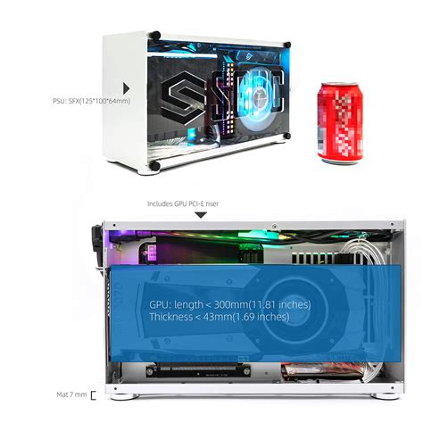 Buy Sgpc Itx Mini Case K49aluminumfull Size Gpu Compatibleinclude Gpu Pci E Riserhandle