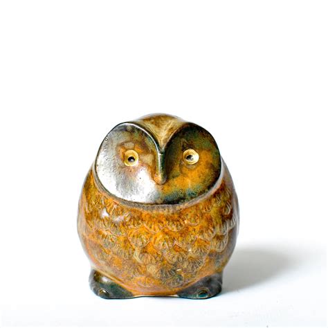 Ceramic Owl Statute Vintage Owl Figure Vintage Figurine