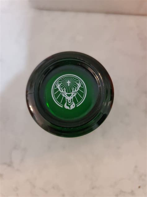 Jagermeister Green Glass Shot Glasses Set Of 6 With Embossed Logo New Ebay