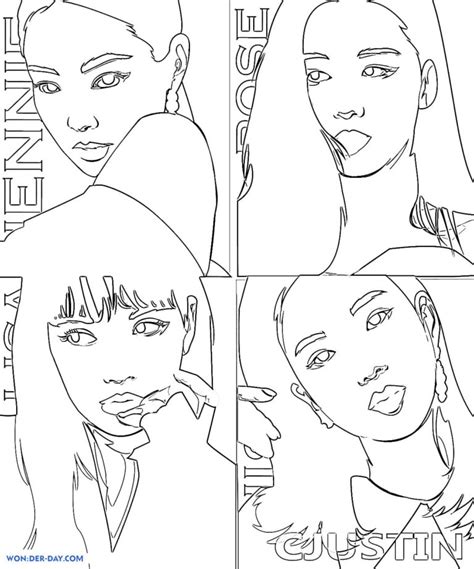 Coloriage Blackpink Coloriages gratuits à imprimer