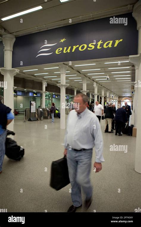 Eurostar Services At Kings Cross St Pancras International Station