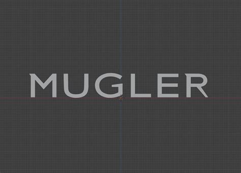 3D model Mugler Logo VR / AR / low-poly | CGTrader