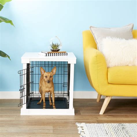 Merry Products Double Door Furniture Style Dog Crate And End Table 27