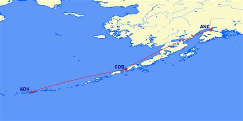 Alaska Airlines Route To Adak Via Cold Bay One Mile At A Time