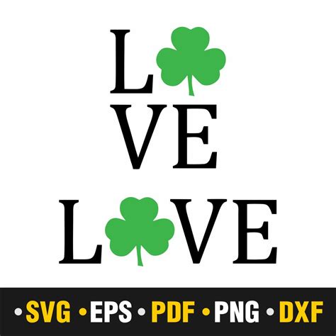 St Patricks Day Svg St Patricks Love St Patricks Day Love Svg