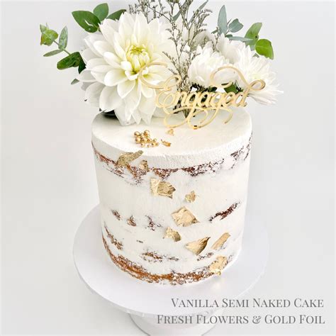 Semi Naked Celebration Cake La Roch Cakes Sweets