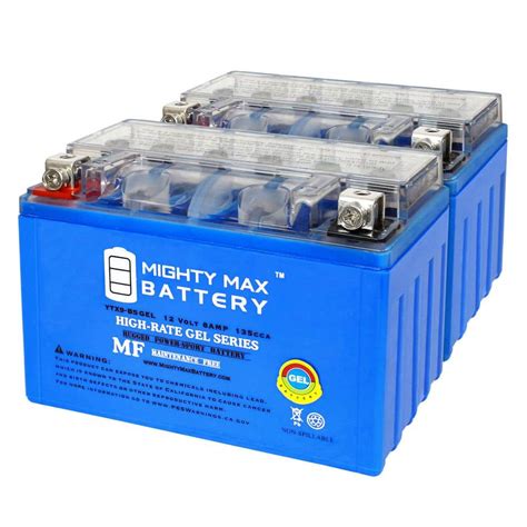 Mighty Max Battery Ytx Bsgel V Ah Gel Cca Motorcycle Battery