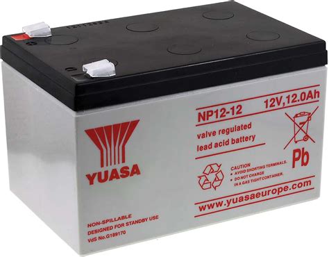 Yuasa Original Bleiakku NP12 12 Vds Lead Acid 12V Amazon De Baumarkt