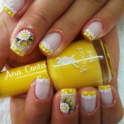 Unhas Decoradas Esmalte Amarelo