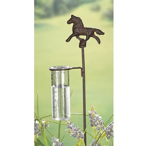 Horsey Rain Gauge Cowgirl Delight Rain Gauge Rain Gauges Rain