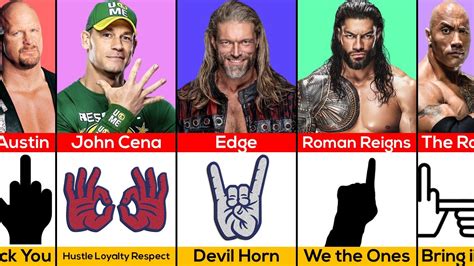 WWE Superstars Coolest Hand Signals YouTube