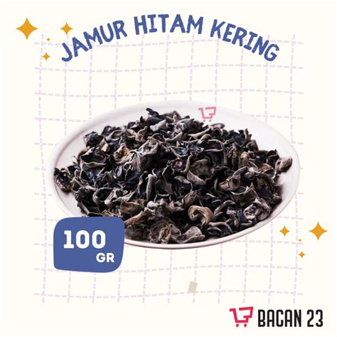 Jual Jamur Hitam Kering 100gr Bahan Pasar Timbang Jamur Kuping