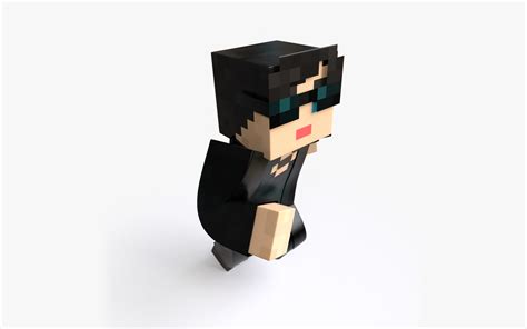 Trinity Minecraft Mixamo Animatable Vray Arnold D Model