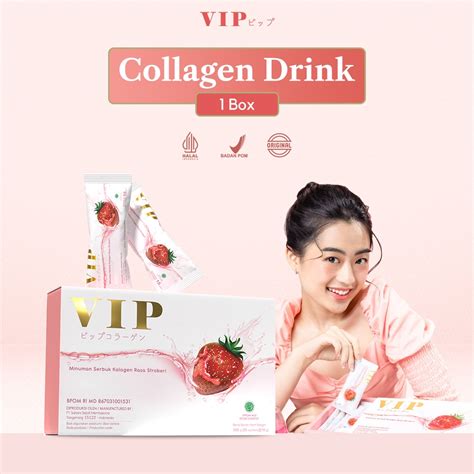 Jual Vip Collagen Whitening Box Sachet L Glutathione Collagen