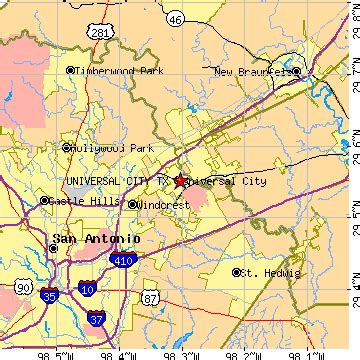 Universal City, Texas (TX) ~ population data, races, housing & economy