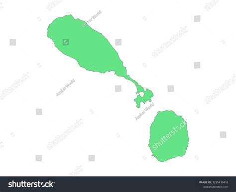 Saint Kitts Nevis Location Map Shows Stock Illustration 2215430433