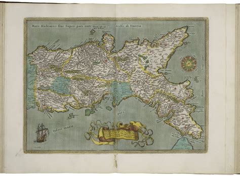 Map Of The Kingdom Of Naples By Abraham Ortelius Large Map Vivid