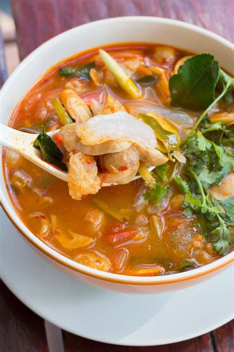 Spicy Pork Tendon Soup Stock Image Image Of Lunch Local 75523575