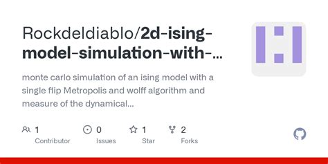 GitHub Rockdeldiablo 2d Ising Model Simulation With Metropolis And