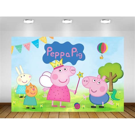 Painel De Festa Peppa Pig Tema Infantil Shopee Brasil