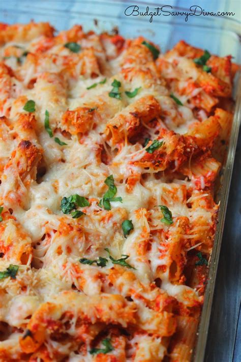 Baked Chicken Parmesan Pasta Casserole Diary