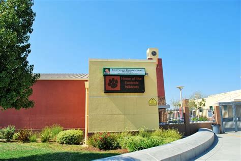 Front view of Eastvale Elementary School in Eastvale, California. # ...